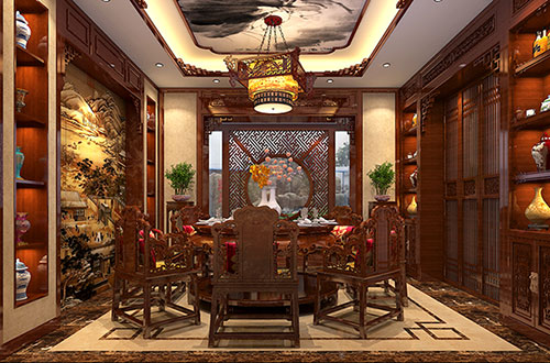 吉林温馨雅致的古典中式家庭装修设计效果图