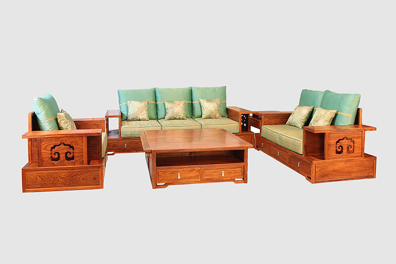 吉林中式实木沙发简直太美了